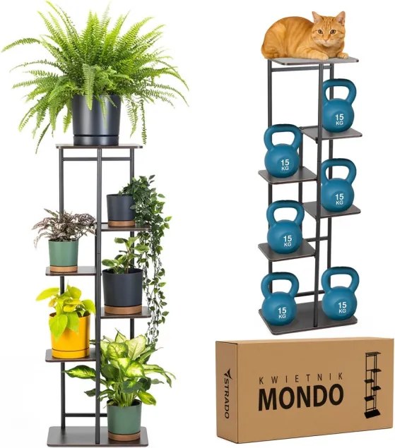 Stojan na kvety MONDO čierny