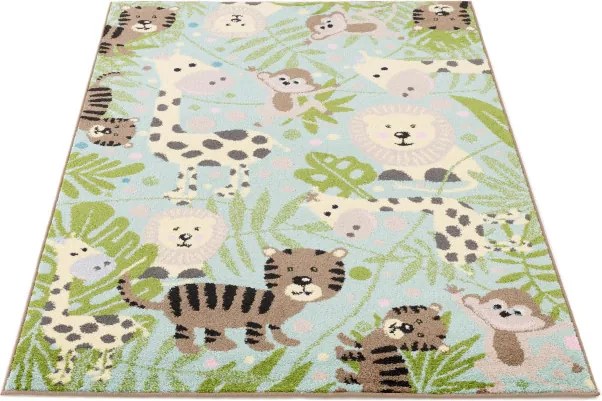 Detský koberec Funky Top Jungla mätový