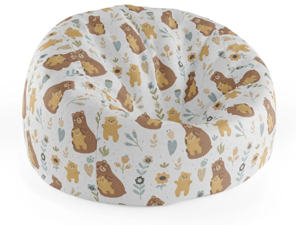 Sablio Sedací vak Cocoon Medvede - 75 x 45 x 35 cm