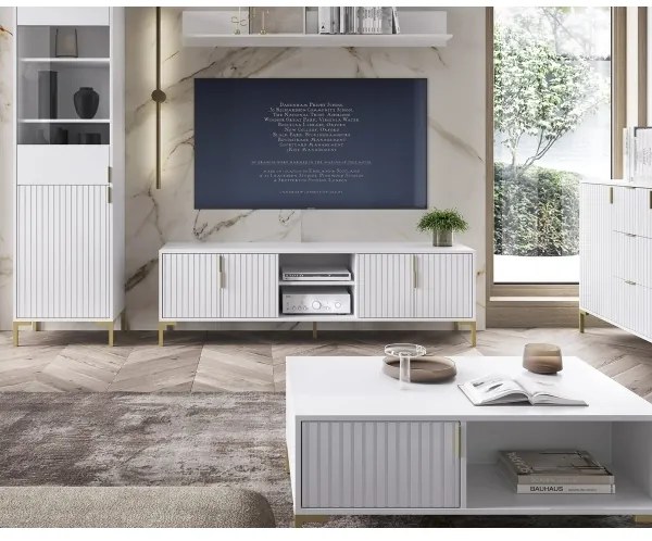 Televízny stolík FLOP biely