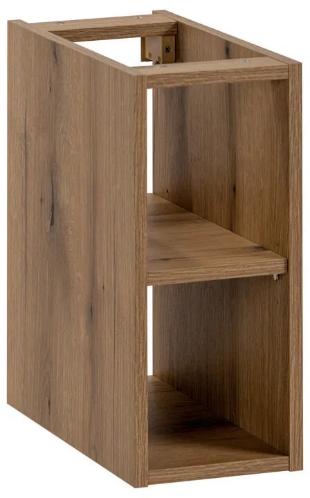 Závesná skrinka Iconic Wiki s doskou a umývadlami 140 cm kašmír/dub coast evoke