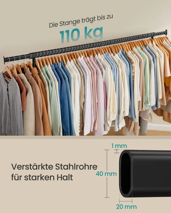 Vešiakový stojan na kolieskach HSR176B01