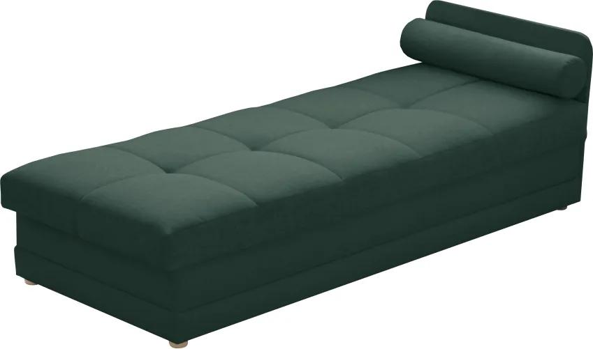 Jednolôžková posteľ (váľanda) s úložným priestorom Riky - smaragdová