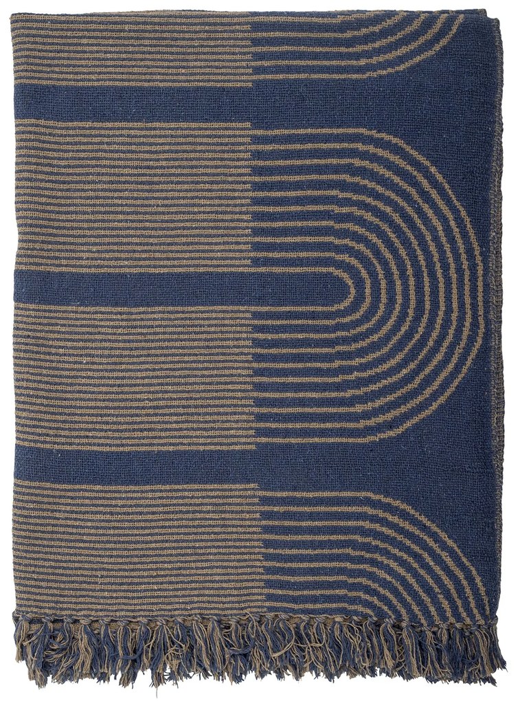 Bloomingville Prehoz z recyklovanej bavlny Tiffanie Blue 160 × 130 cm