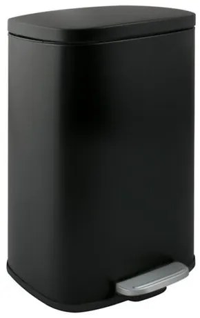 Spirella Spirella pedálový odpadkový kôš akira matná čierna oceľ soft-close 12 l 10.21563