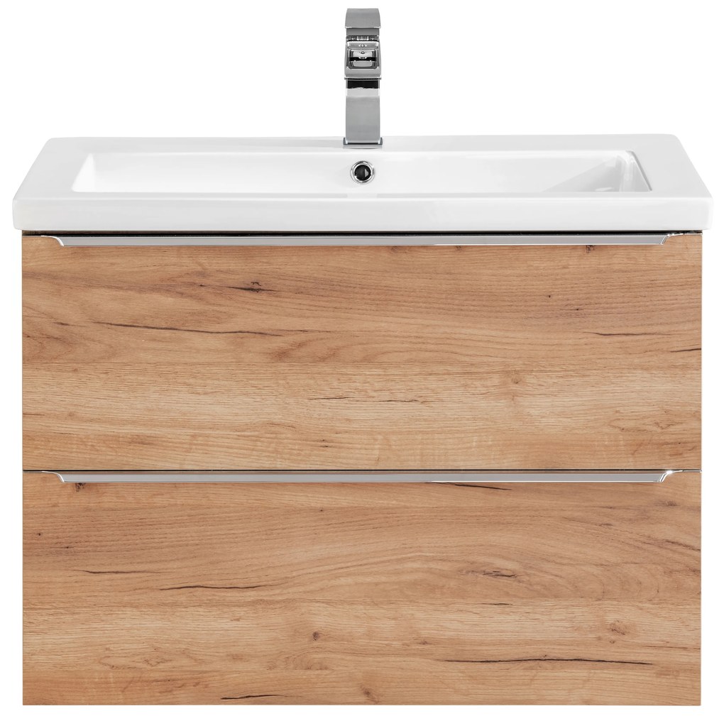 Kúpeľňová závesná skrinka pod umývadlo KAPA dub zlatý 80 cm