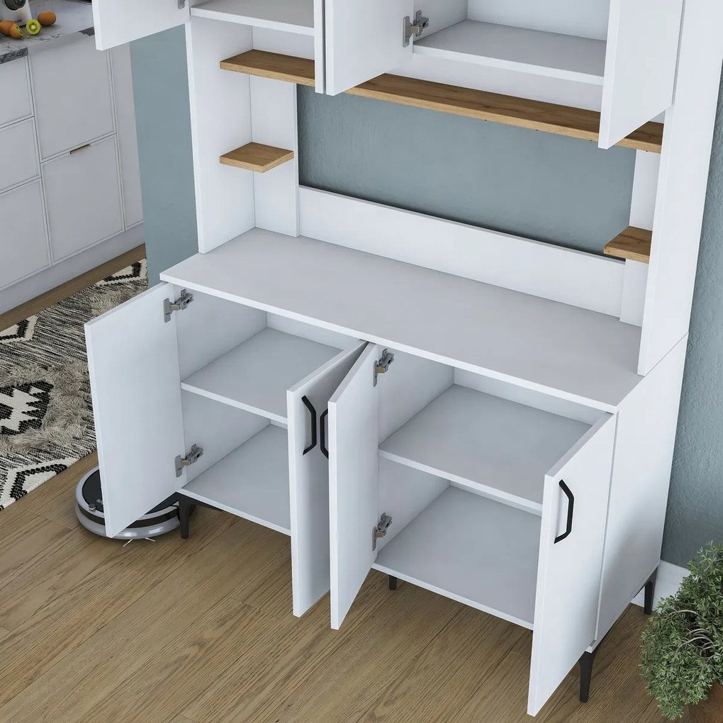 Skriňa Javy Walnut and White