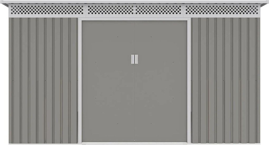 Záhradný domček G21 GRAH 700 - 340 x 206 cm, metalický šedý
