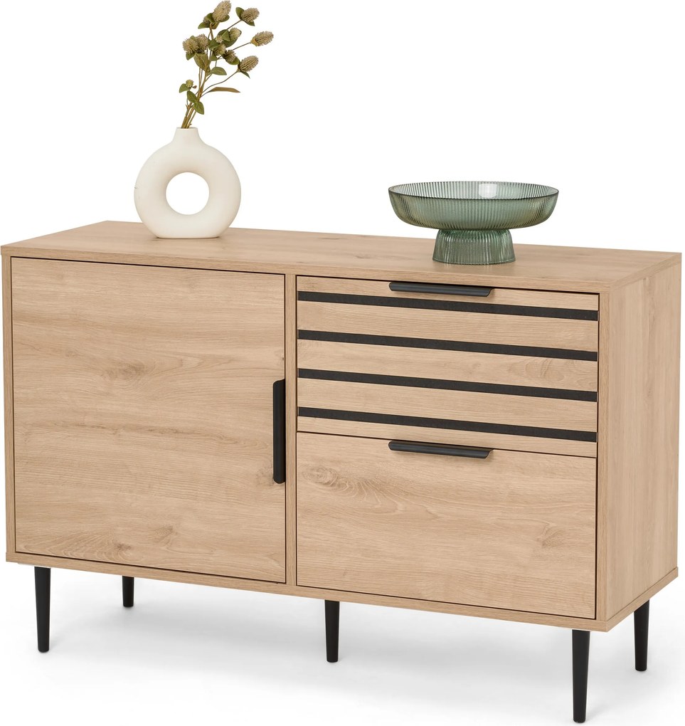 Odkladacia skrinka so zásuvkami a dvierkami