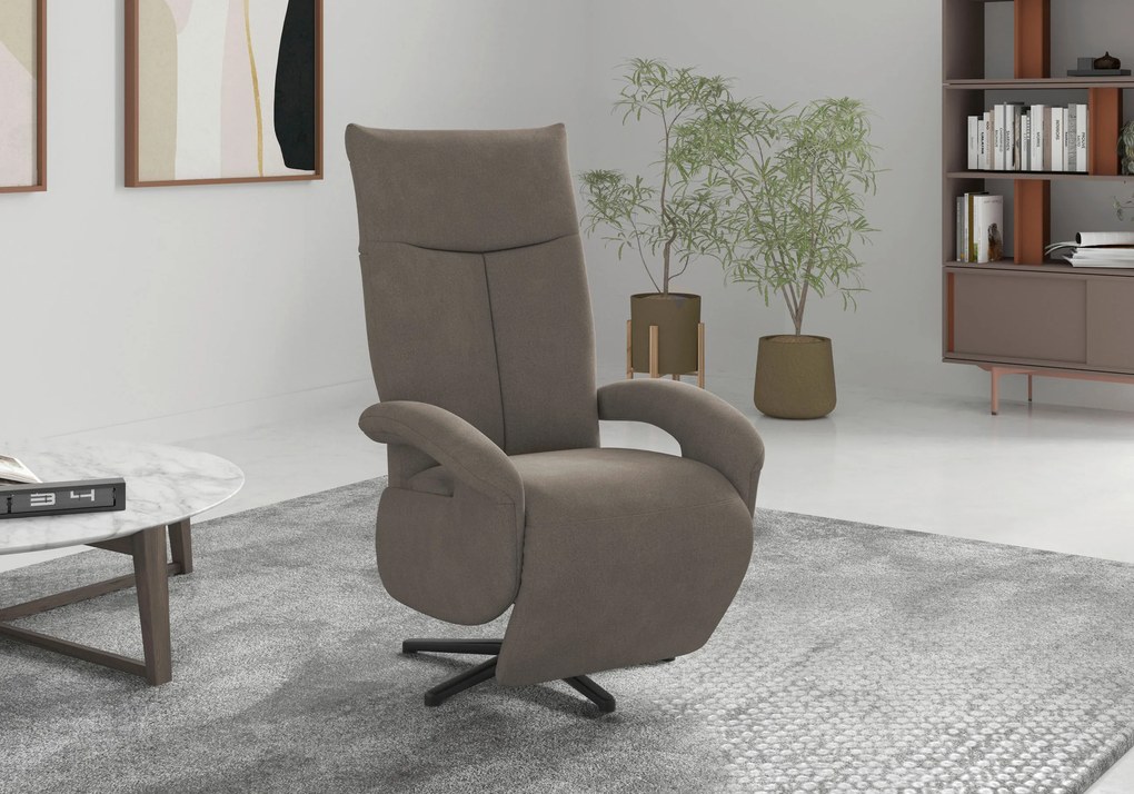 XXXLutz RELAXAČNÉ KRESLO, textil, bahenná hnedá Sit & More - Online Only obývacie izby - 00014401853P