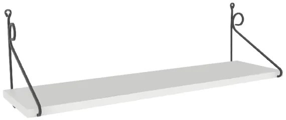 Nástenná polica SERAMONI 27x72 cm biela