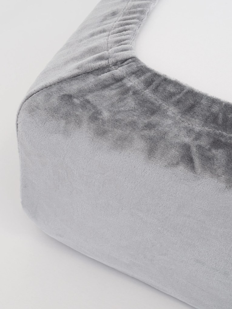 Plachta mikroplyš Deluxe 90 x 200 cm - svetlo sivá