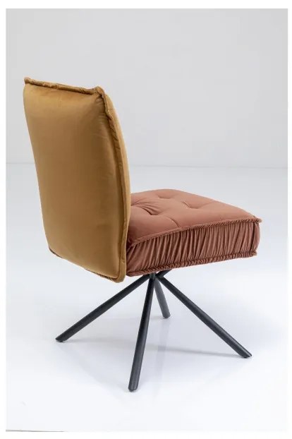 Hnedá čalúnená jedálenská stolička Chelsea KARE DESIGN