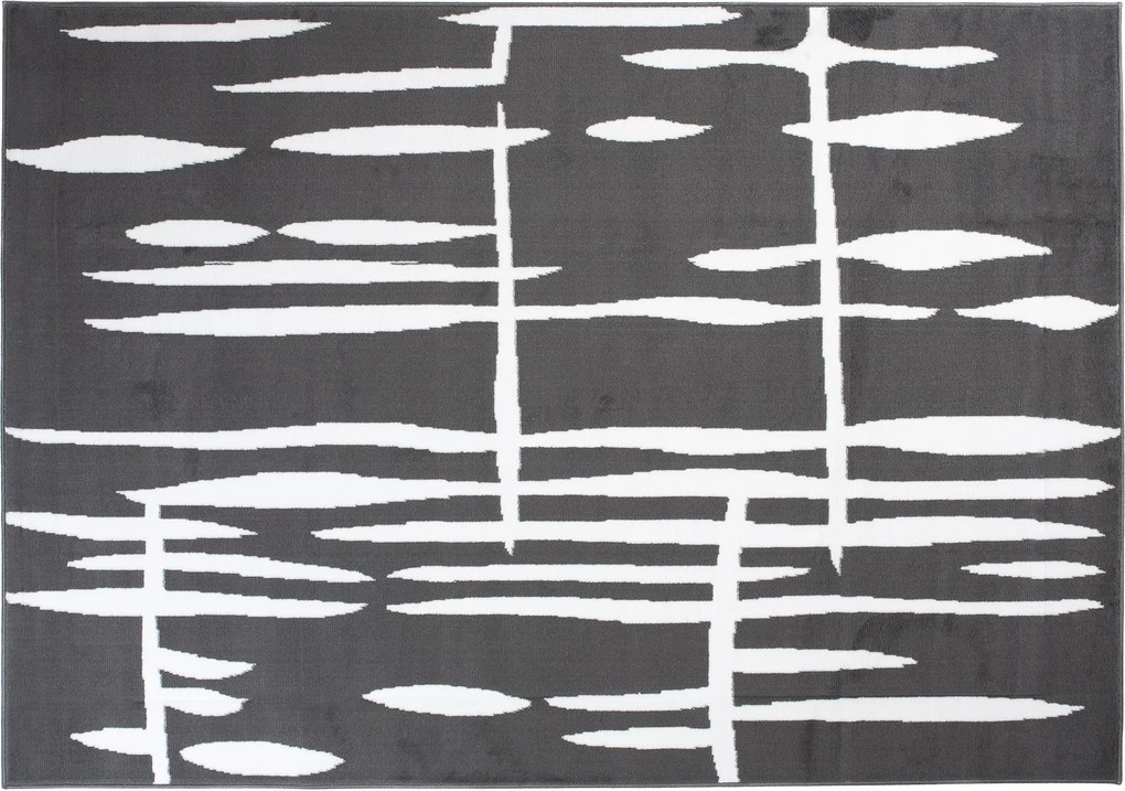 TA Koberec T967A DARK GRAY CHEAP PP CRM Sivý (tmavý) Obdĺžnikový Rozmer: 120x170 cm