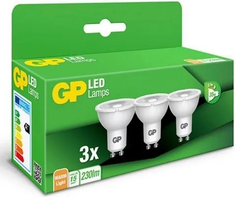 SADA 3x LED Žiarovka GU10/3,1W/230V 2700K - GP