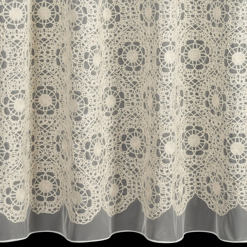 ZÁCLONA NA KRÚŽKOCH LIZA 140X250 CM BÉŽOVÁ