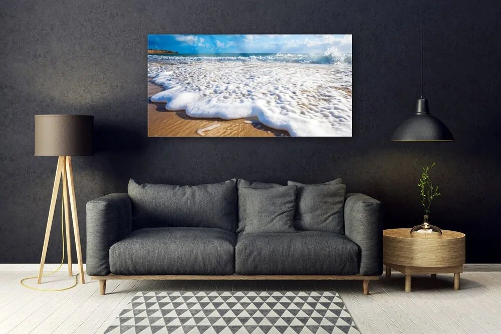 Obraz na akrylátovom skle Pláž more pisek príroda 120x60 cm