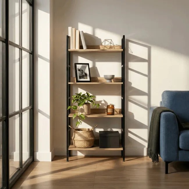 Policový regál hnedý GD-314 OAK