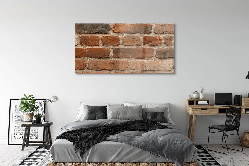 Obraz plexi Tehlová múr kamenná 140x70 cm