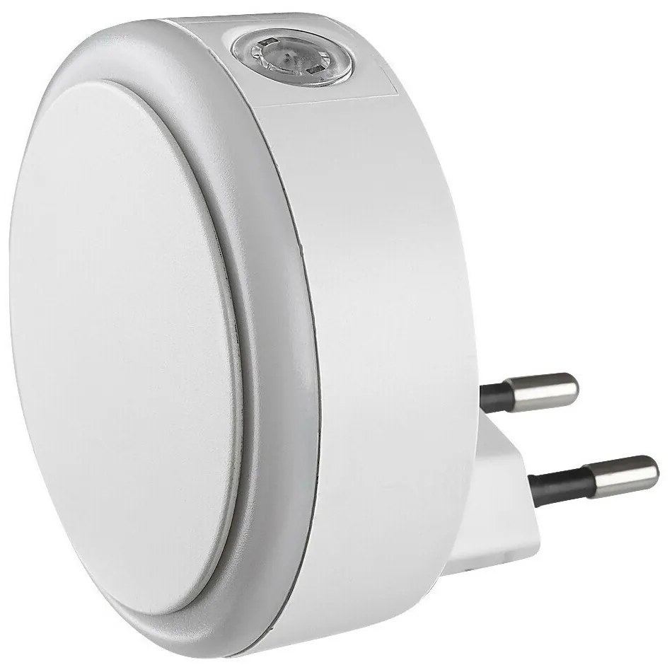 Rabalux 76000 nočné LED osvetlenie do zásuvky Zofe, senzor stmievania, 0,3W, 20lm, IP20