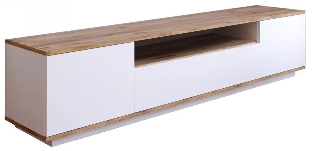 TV skrinka FREE 7 180 cm borovica/biela
