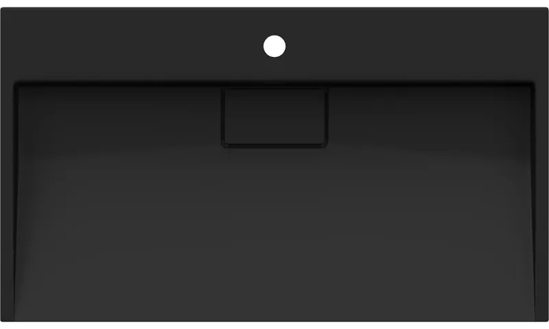 Mexen Ava, umývadlo na dosku z konglomerátu 1/O 80 x 46 cm, čierna matná, 23018071