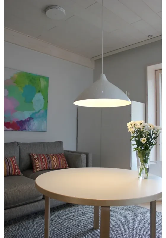 Závesná lampa Lisa 450, biela