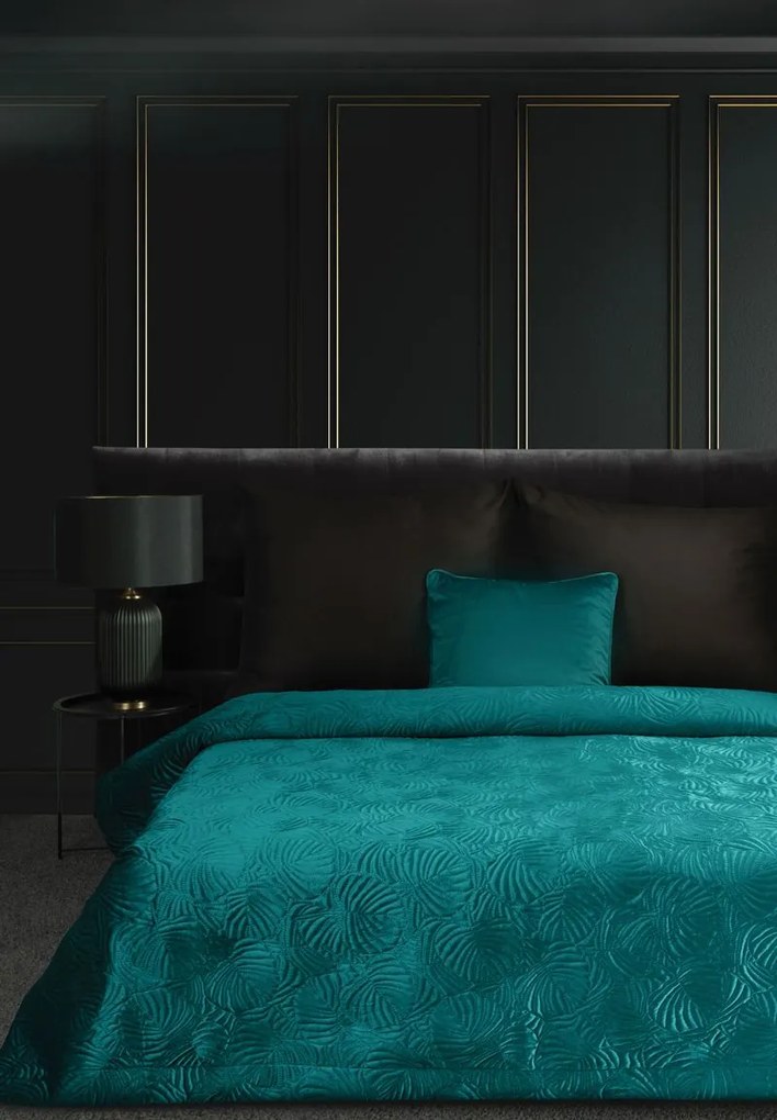 Dekorstudio Luxusný prehoz na posteľ LILI4 tyrkysový Rozmer prehozu (šírka x dĺžka): 280x260cm