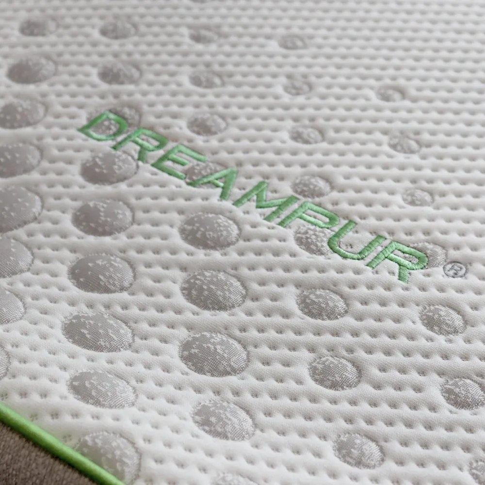 DREAMPUR Vrchný matrac z latexovej peny DREAMPUR® grey dots 8,5 cm - 90x200 cm