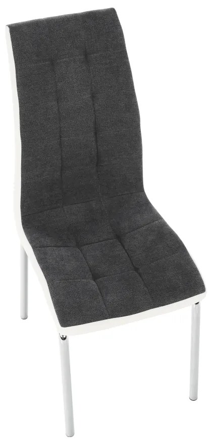 Kondela Jedálenská stolička, tmavosivá/biela, GERDA NEW