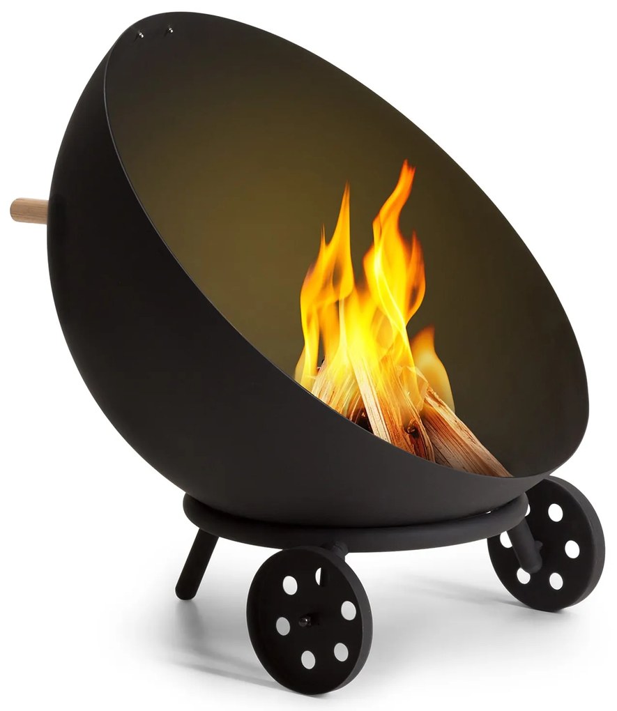 Blumfeldt Fireball Egon, ohnisko, oceľ, do záhrady alebo na terasu, Ø 66 cm, kryt na gril