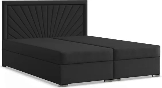 Manželská posteľ VICENZA 160×200 cm čierna