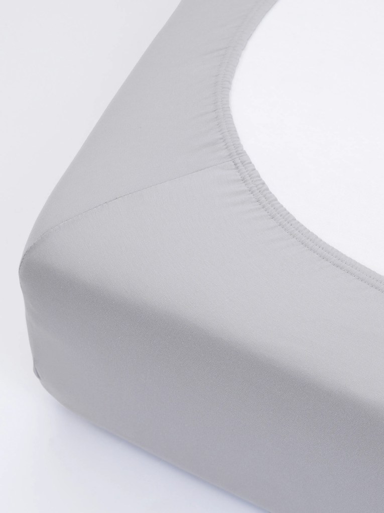 Jersey plachta s elastanom Deluxe 90 × 200 cm – svetlosivá