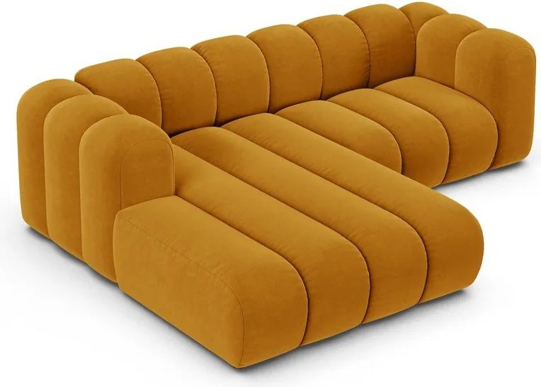 Žltá rohová pohovka (ľavý roh) Lupine – Micadoni Home