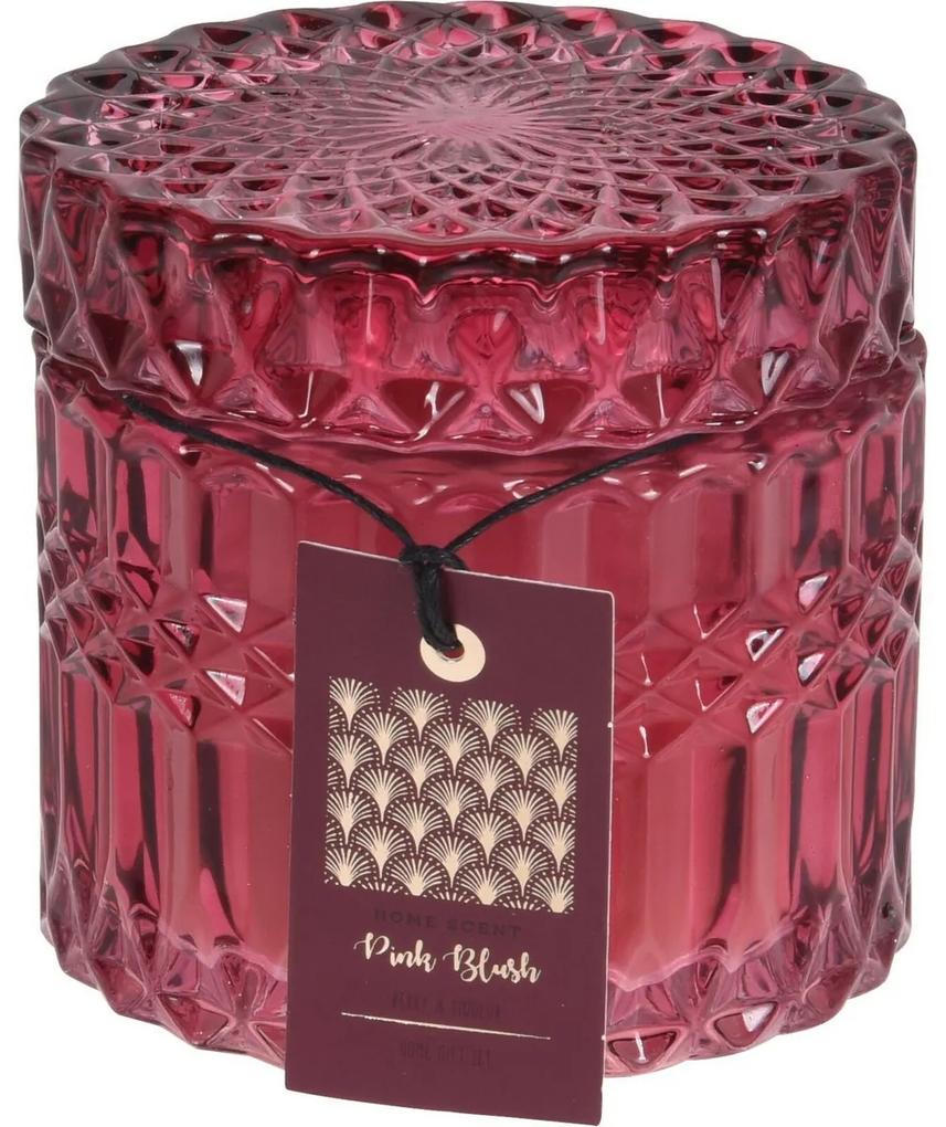 Vonná sviečka v skle s viečkom Pink Blush, 9 x 8,5 cm, 155 g