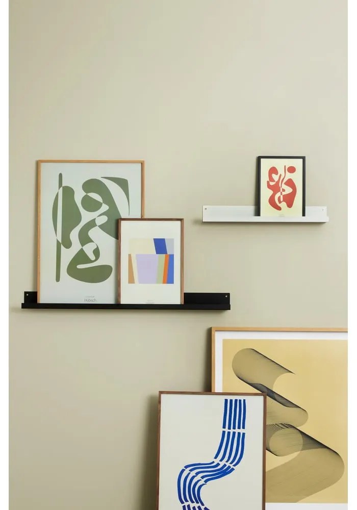 Svetlosivá kovová polica na obrázky 60 cm Care – Hübsch