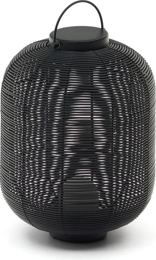 Čierna LED stmievateľná stolová lampa (výška 37 cm) Saranella – Kave Home