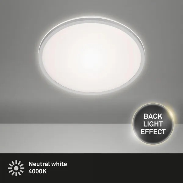 Briloner 3046-014 - LED Stropné svietidlo LED/15W/230V 4000K pr. 28 cm strieborná