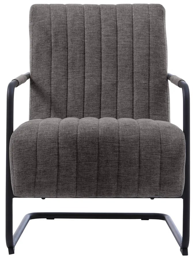 Tmavosivé kreslo Trout – Unique Furniture