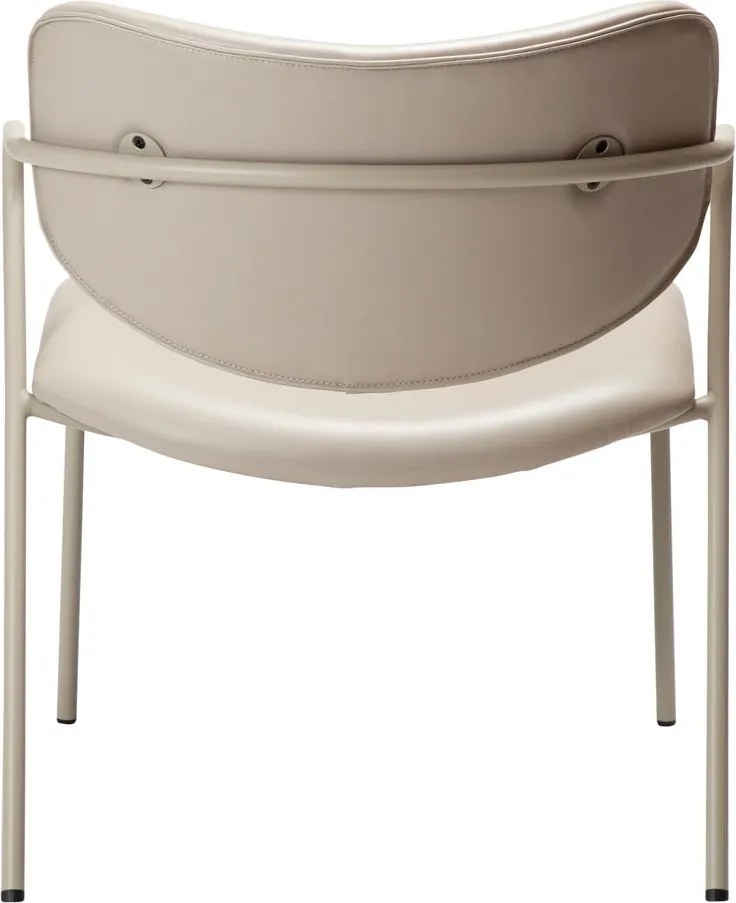 Béžové kreslo z imitácie kože Zed – DAN-FORM Denmark