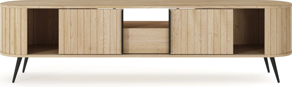 TV stolík Luvio 196 cm so zásuvkou - dub cremona
