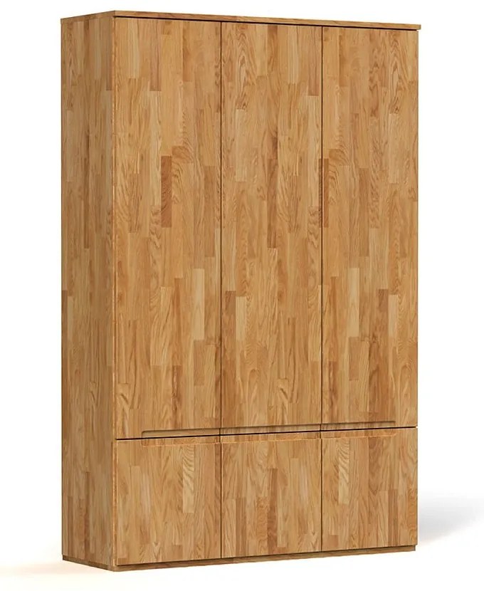 Šatníková skriňa z dubového dreva 135x206 cm Vento 3 - The Beds