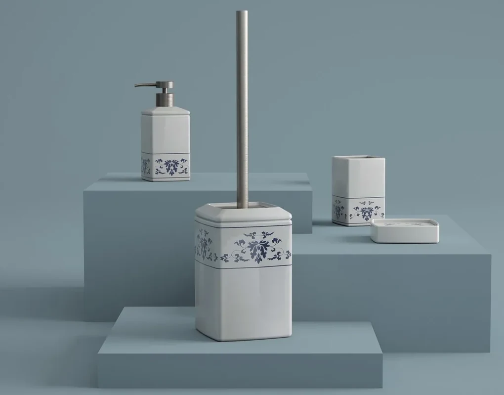 Gedy Gedy, CIXI pohár na postavenie, porcelán, modrá/biela, CX9889