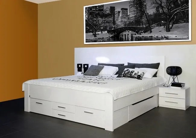 Posteľ Isotta 160x200 cm,biela