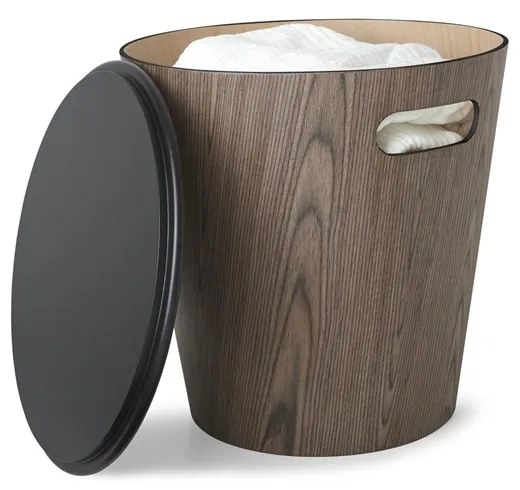 Umbra Stolík WOODROW s úložným priestorom hnedý