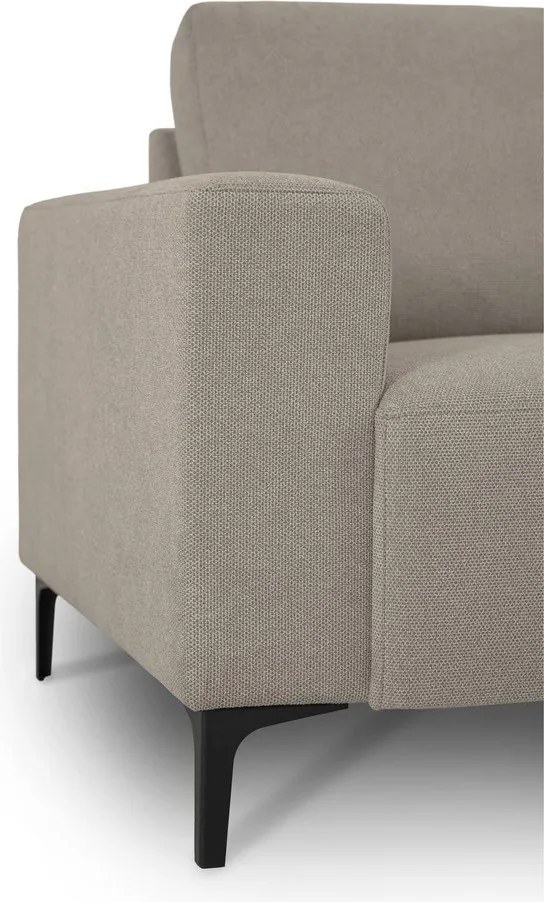 Svetlohnedá ženilková rohová pohovka (pravý roh/do L) Fabian – Scandic