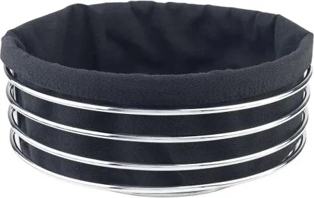 Kôš na pečivo LifeStyle, guľatý čierny%