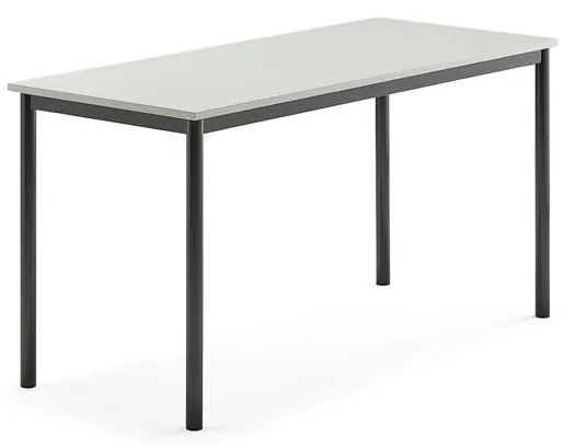 Stôl BORÅS, 1400x600x720 mm, laminát - šedá, antracit