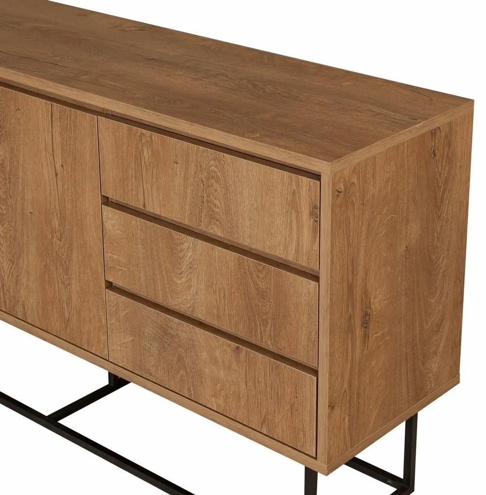 Skrinka Ruba Walnut and Black