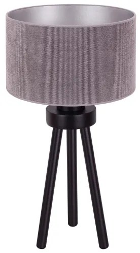 Duolla - Stolná lampa LYON 1xE27/15W/230V pr. 30 cm šedá